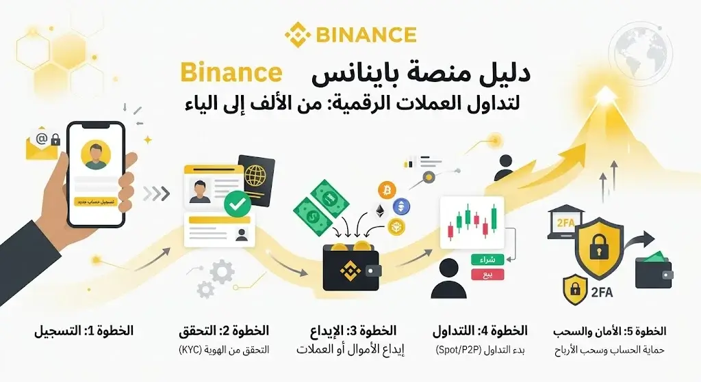 شرح منصة باينانس Binance من الألف إلى الياء لتداول العملات